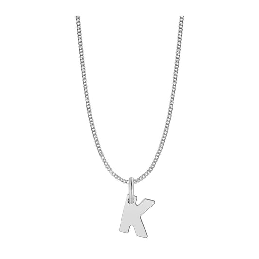 Unisex Anhänger – Buchstabe N Buchstabenanhänger aus 925 Silber