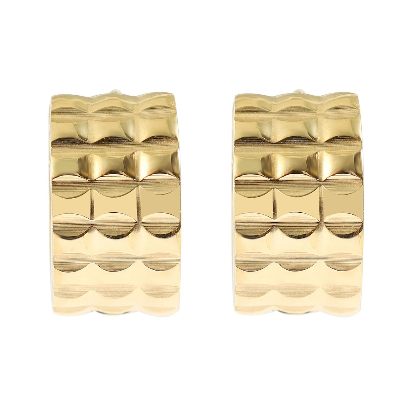 Unisex Ohrringe – Klappcreole aus Edelstahl