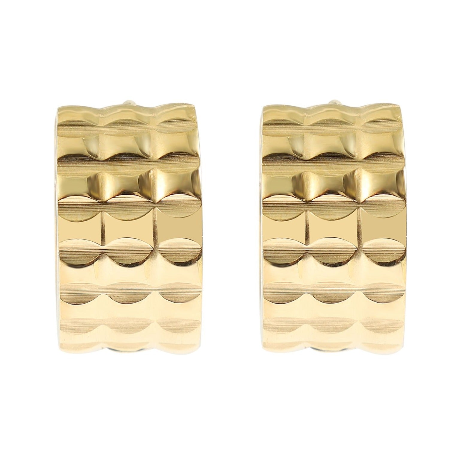 Unisex Ohrringe – Klappcreole aus Edelstahl