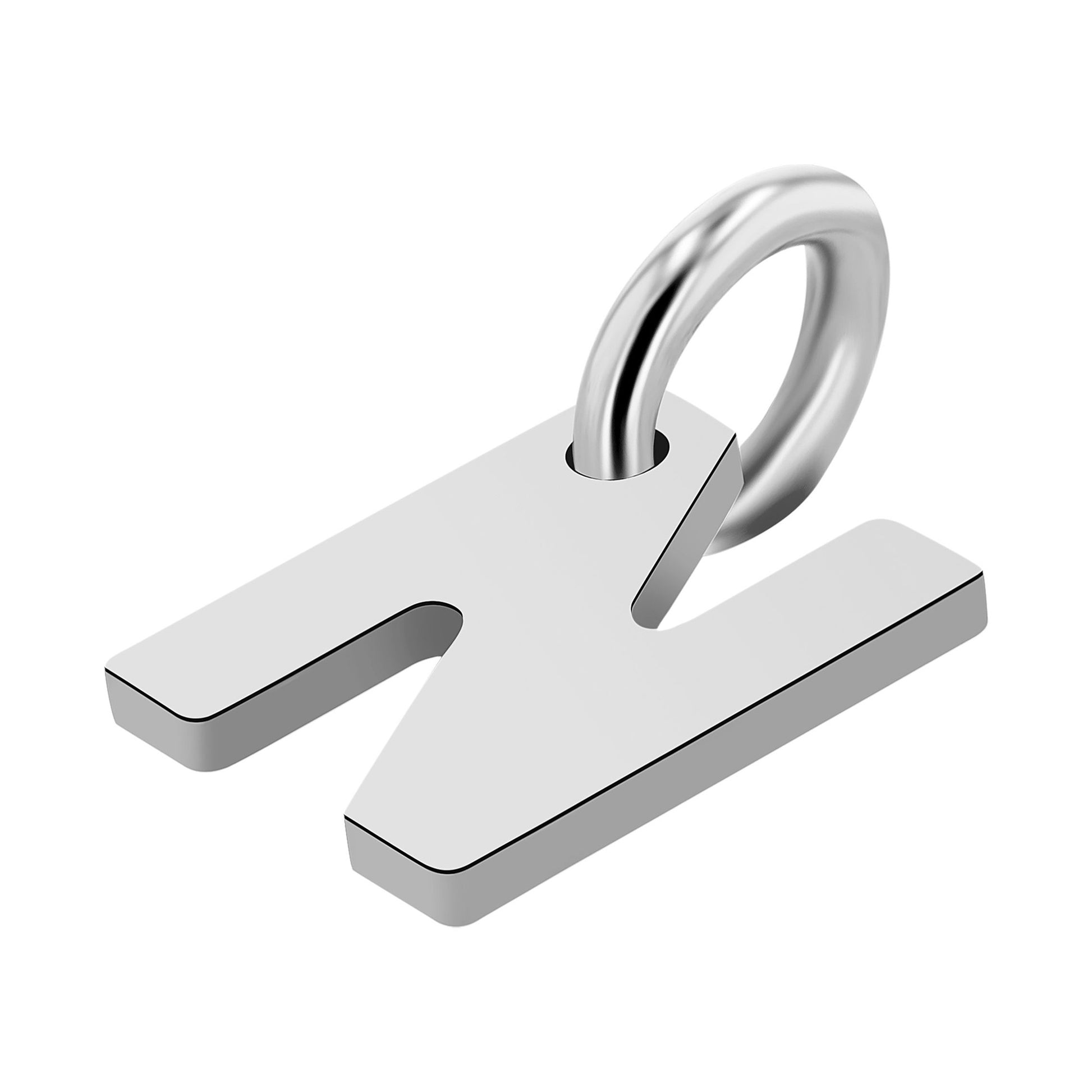 Unisex Anhänger – Buchstabe N Buchstabenanhänger aus 925 Silber