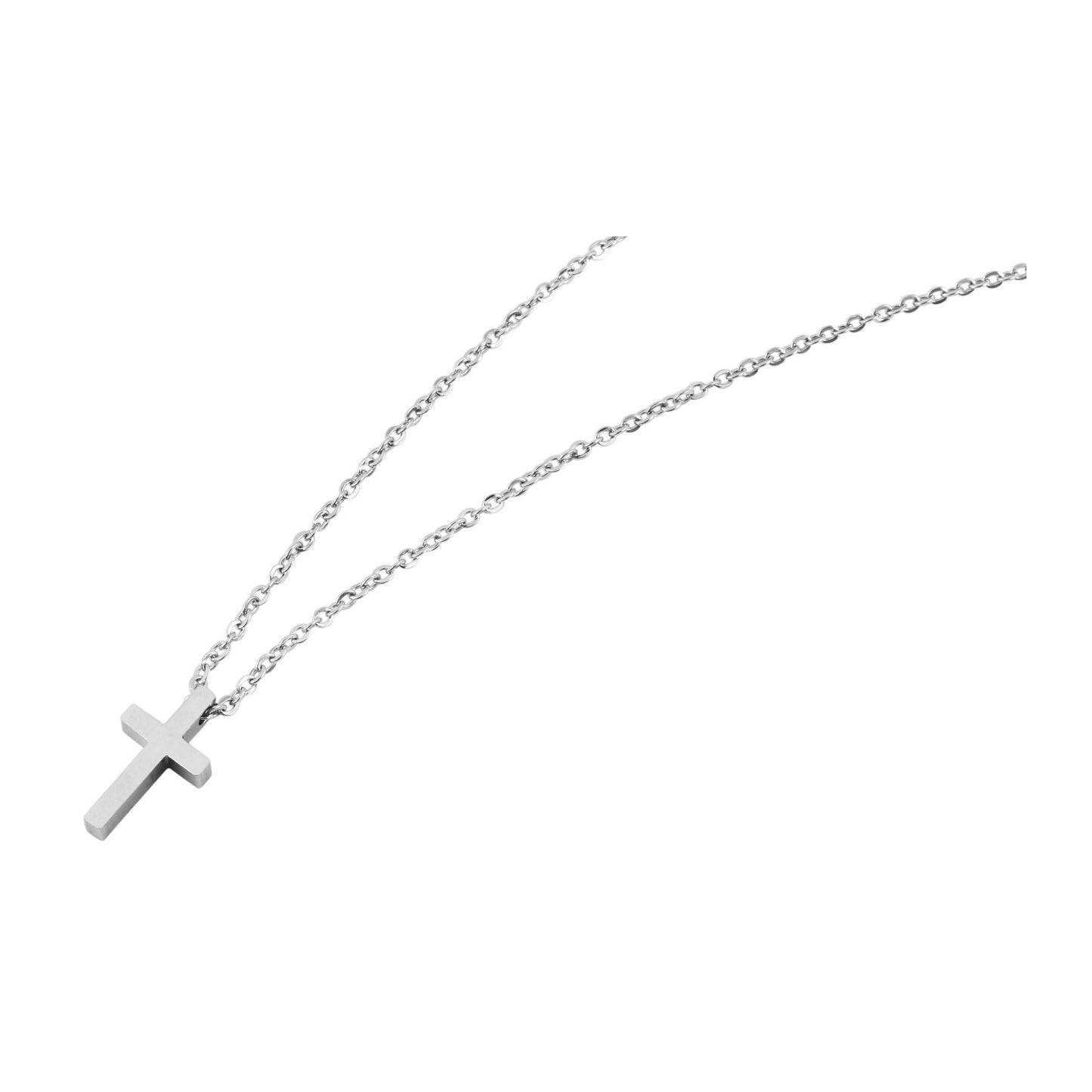 Unisex Halskette mit Anhänger – Kreuz aus Edelstahl