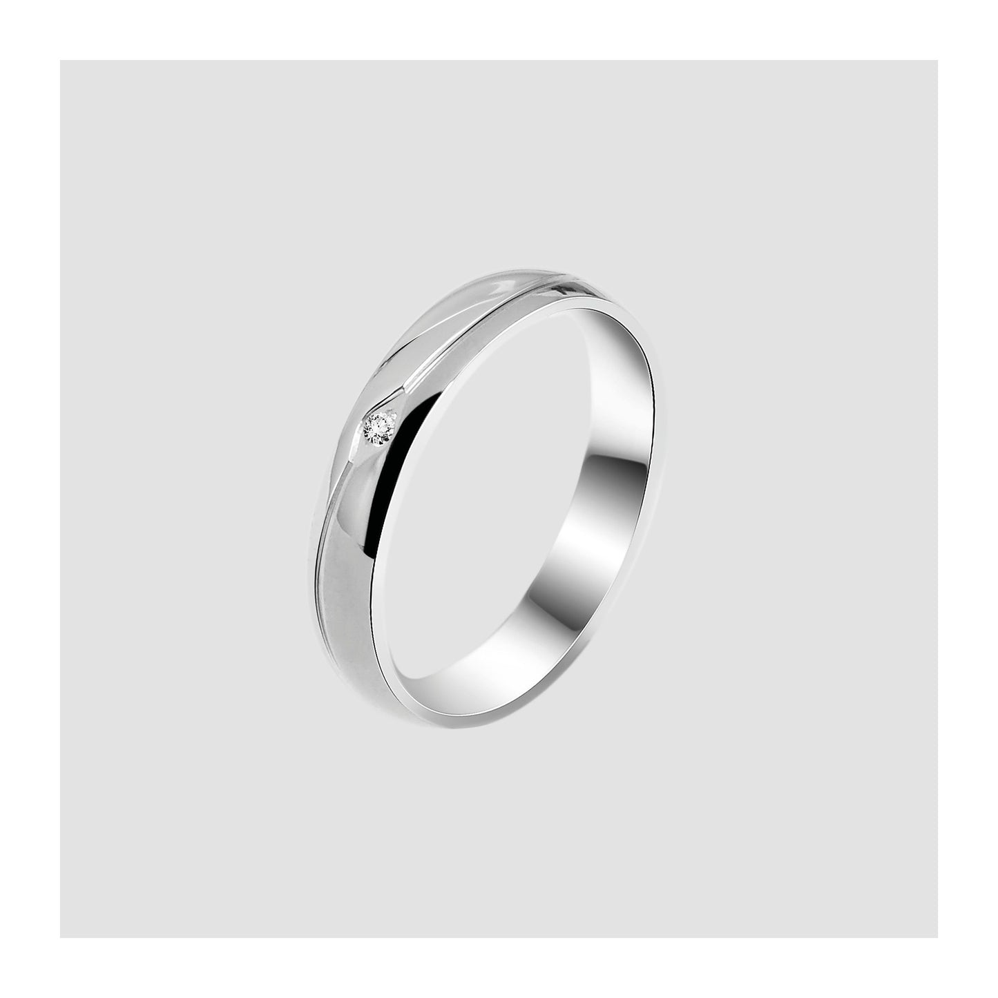 Damen Ring aus Edelstahl mit Strass Steinchen