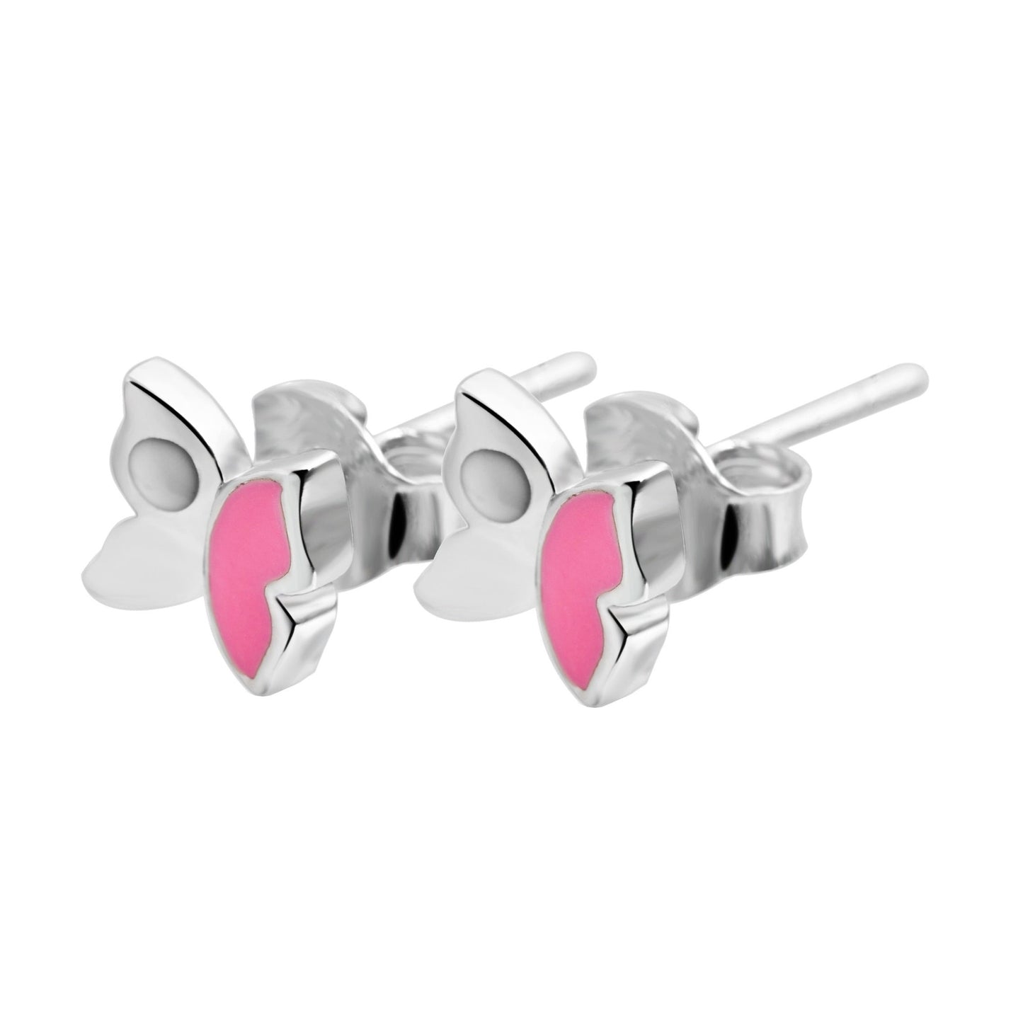 Mädchen Ohrringe – Ohrstecker aus 925 Silber mit Emaille