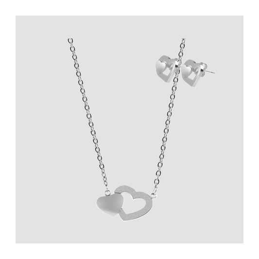 Damen Halskette aus Edelstahl 45 cm