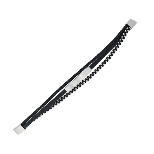 Unisex Armband aus Leder 21 cm