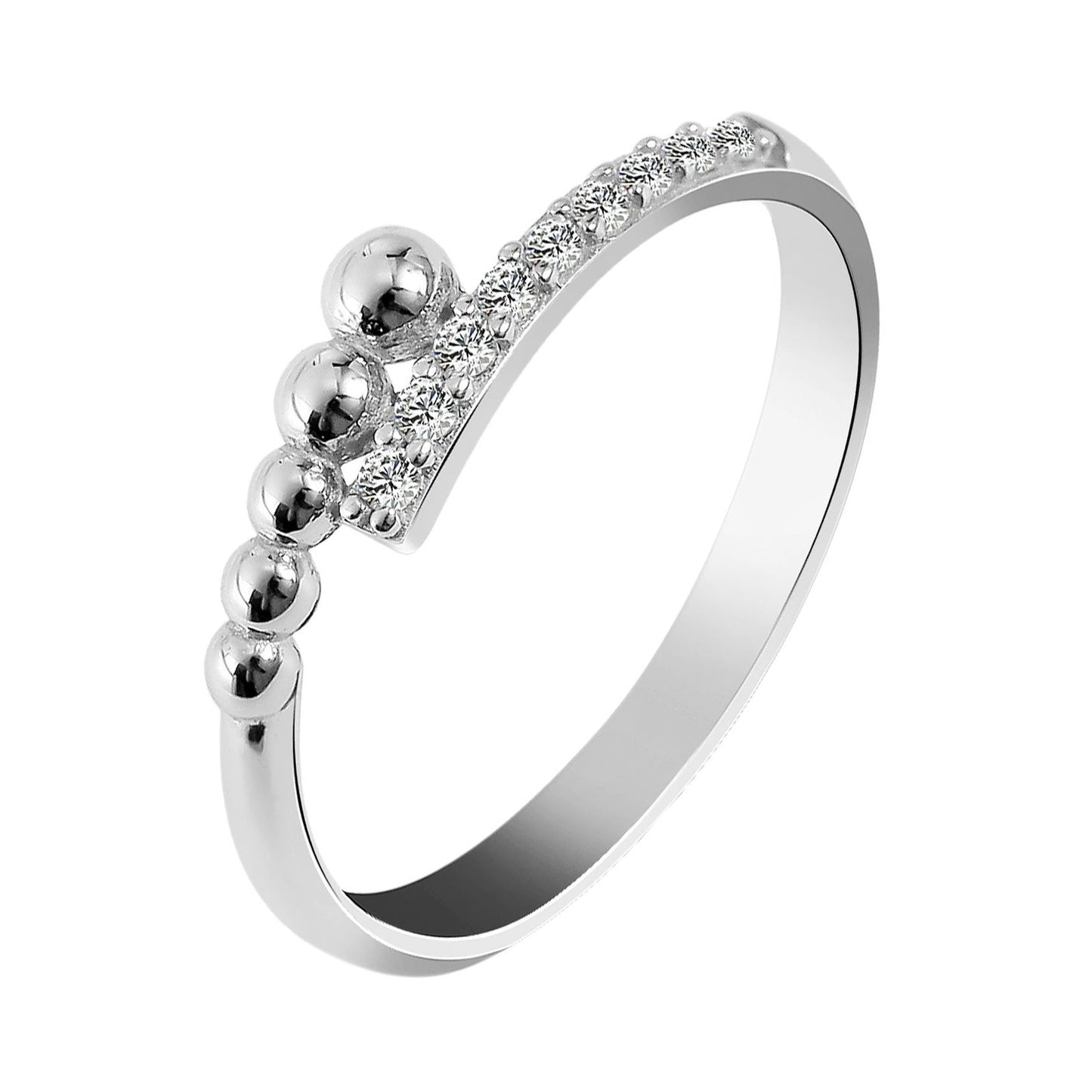 Damen Ring aus 925 Silber mit Zirkonia