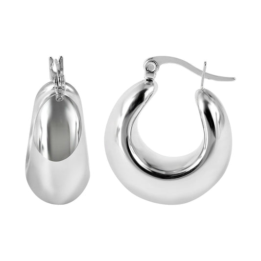 Damen Ohrringe – Creole aus Edelstahl