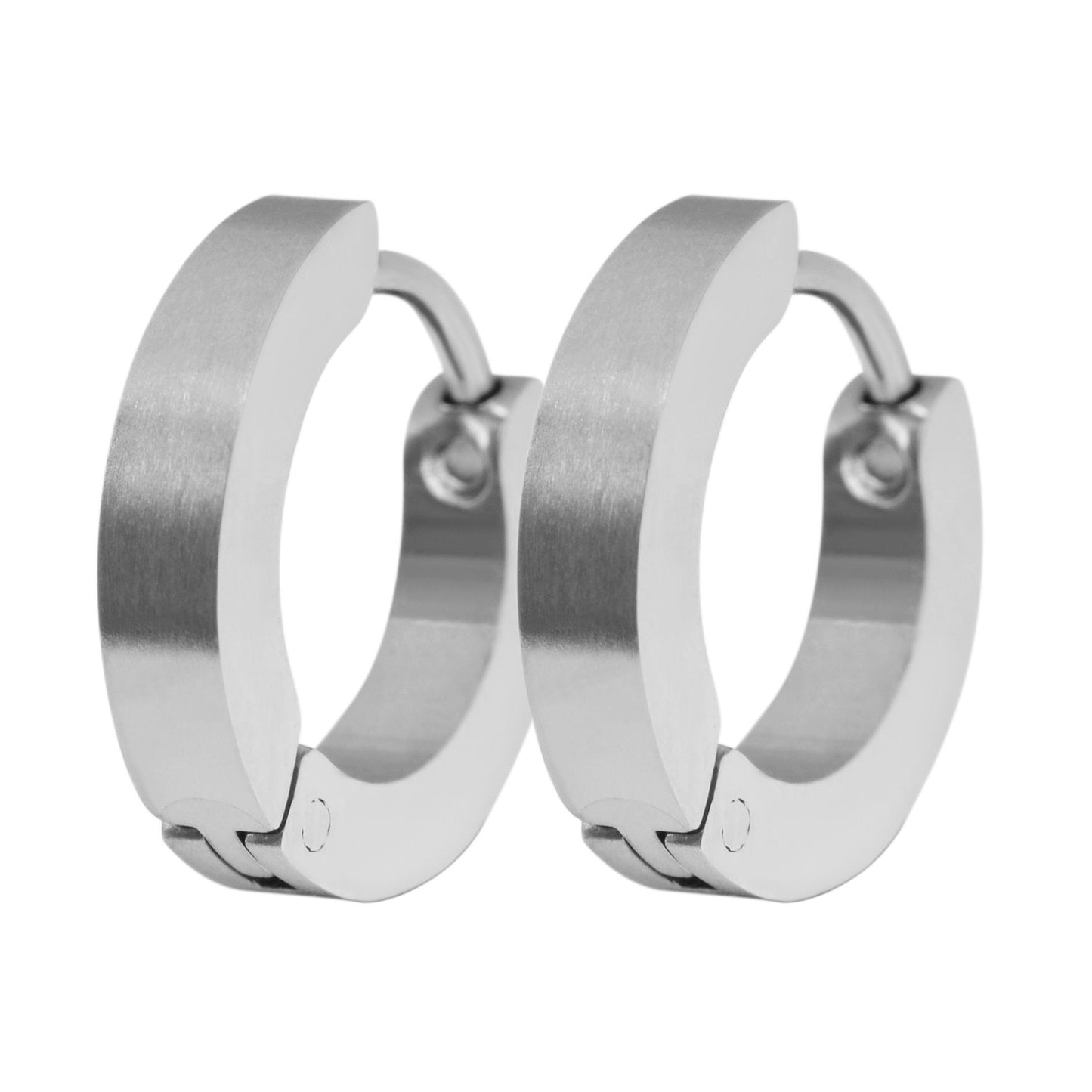 Unisex Ohrringe – Klappcreole aus Edelstahl