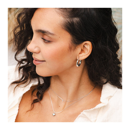 Damen Ohrringe – Creole aus Edelstahl