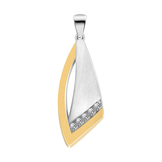 Damen Anhänger aus 925 Silber mit Zirkonia