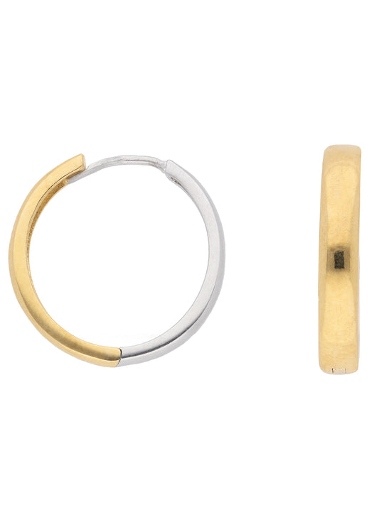 Adelia´s 333 Weißgold Ohrringe   Creolen Ø 18,5 mm