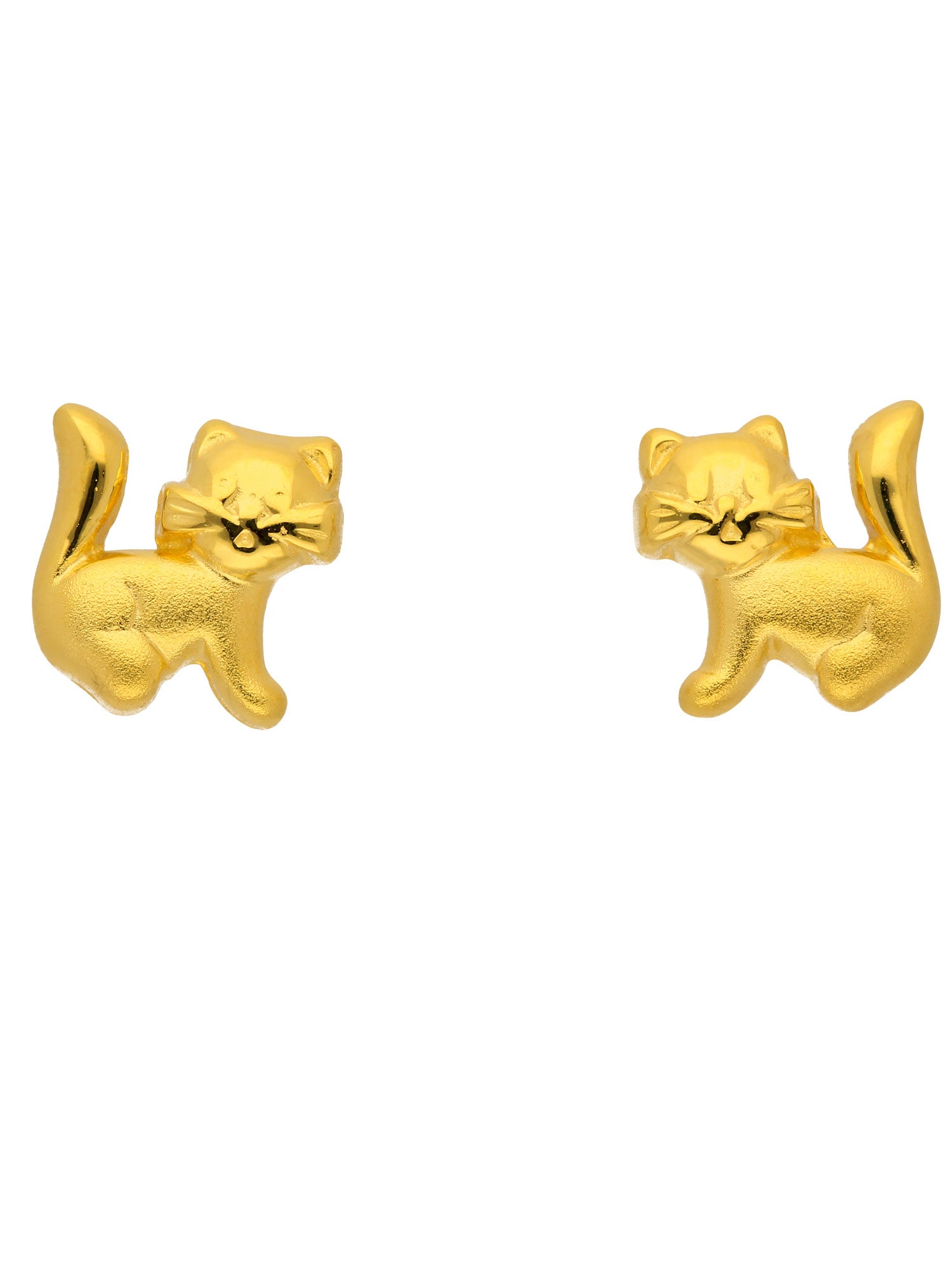 Adelia´s 333 Gold Ohrringe   Ohrstecker Katze