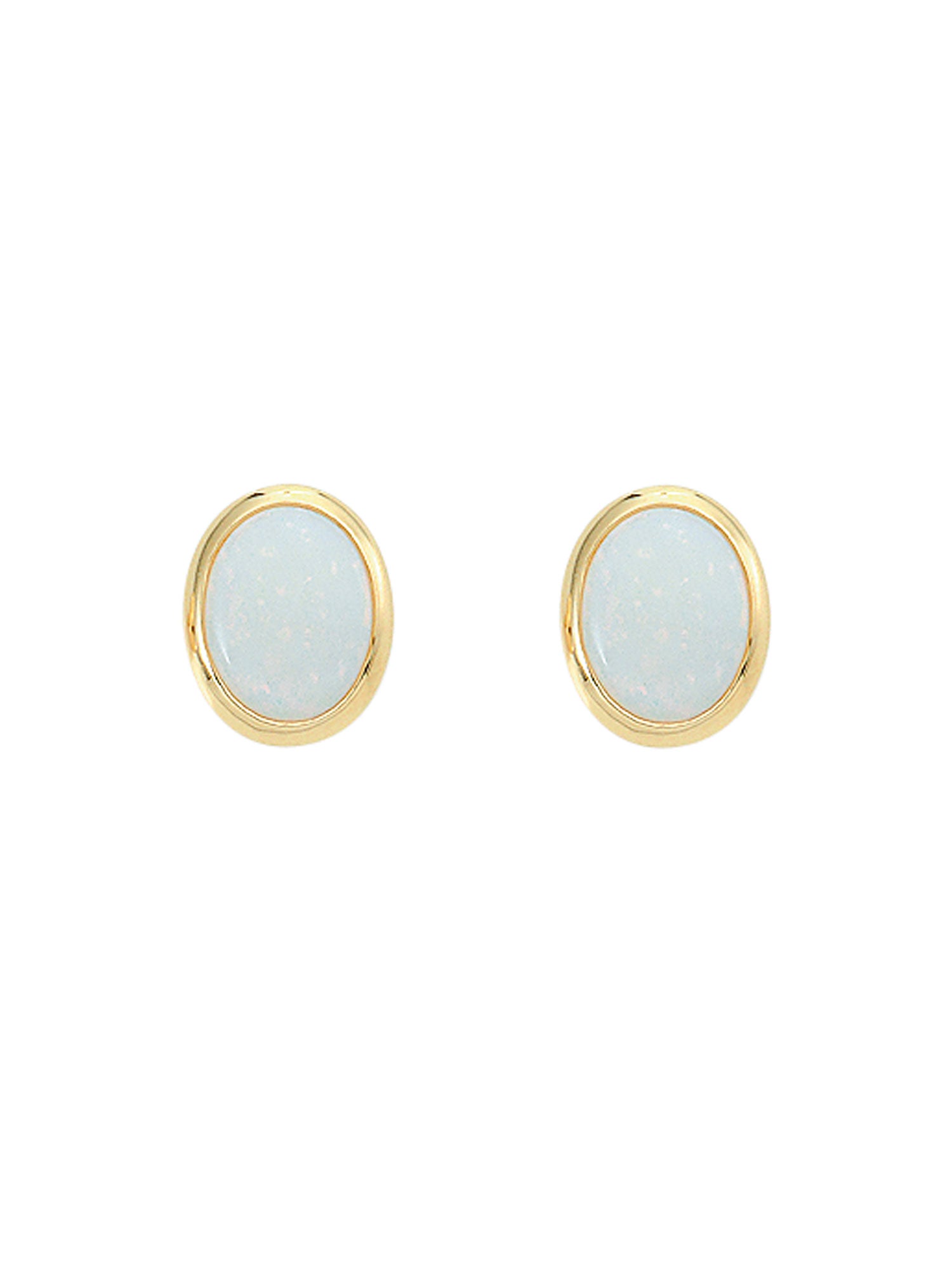 Adelia´s 585 Gold Ohrringe   Ohrstecker mit Opal