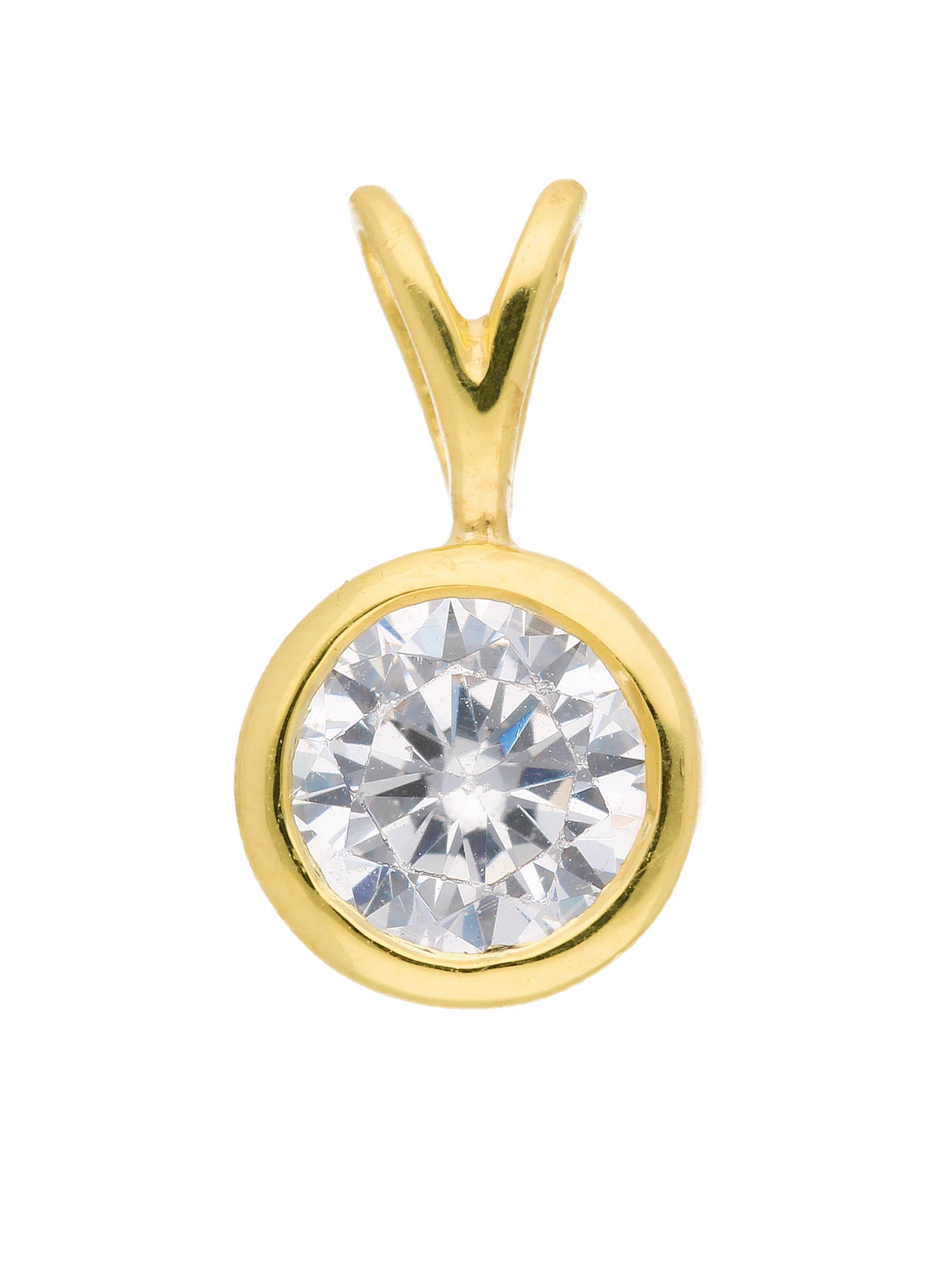 Adelia´s 333 Gold Anhänger mit Zirkonia Ø 6 mm
