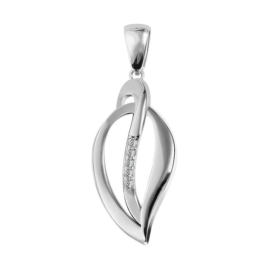Damen Anhänger aus 925 Silber mit Zirkonia