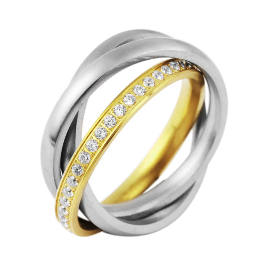 Damen Ring aus Edelstahl