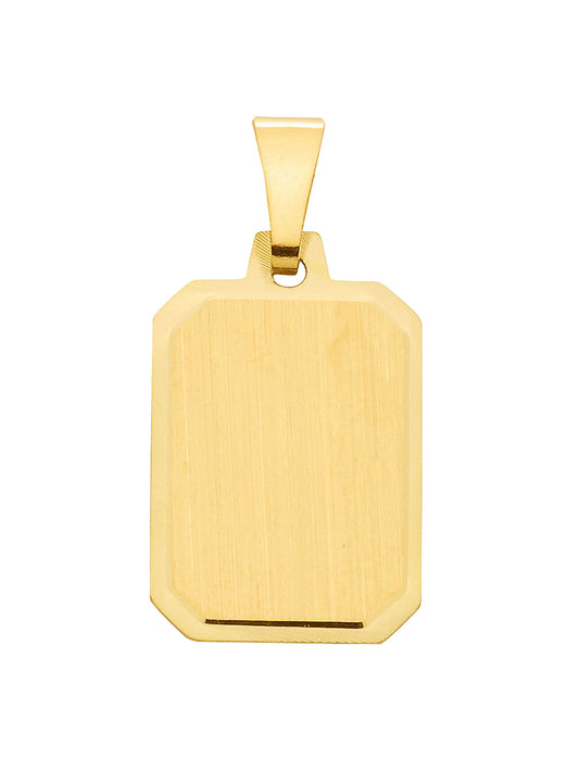 Adelia´s 585 Gold Gravurplatte Anhänger