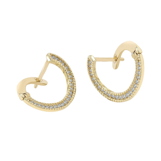 Damen Ohrringe – Ohrstecker aus 333 Gold mit Zirkonia