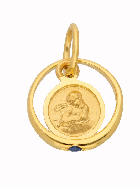 Adelia´s 333 Gold Anhänger Taufring mit Safir Ø 10,1 mm
