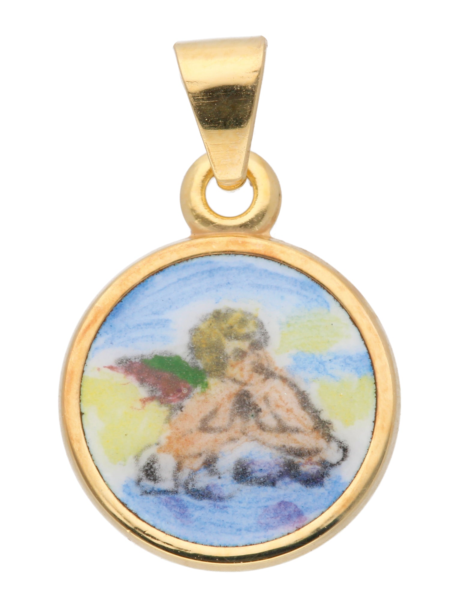 Adelia´s 585 Gold Anhänger Amor Ø 10 mm