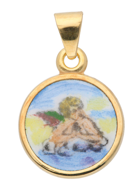 Adelia´s 585 Gold Anhänger Amor Ø 10 mm
