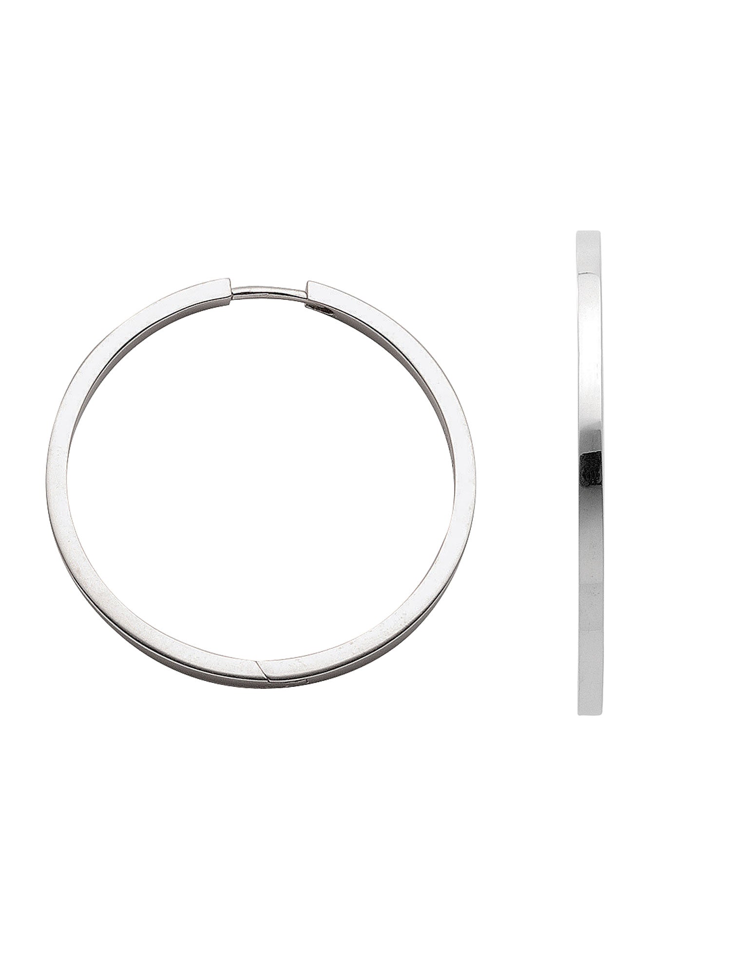 Adelia´s 925 Silber Ohrringe   Creolen Ø 32,8 mm