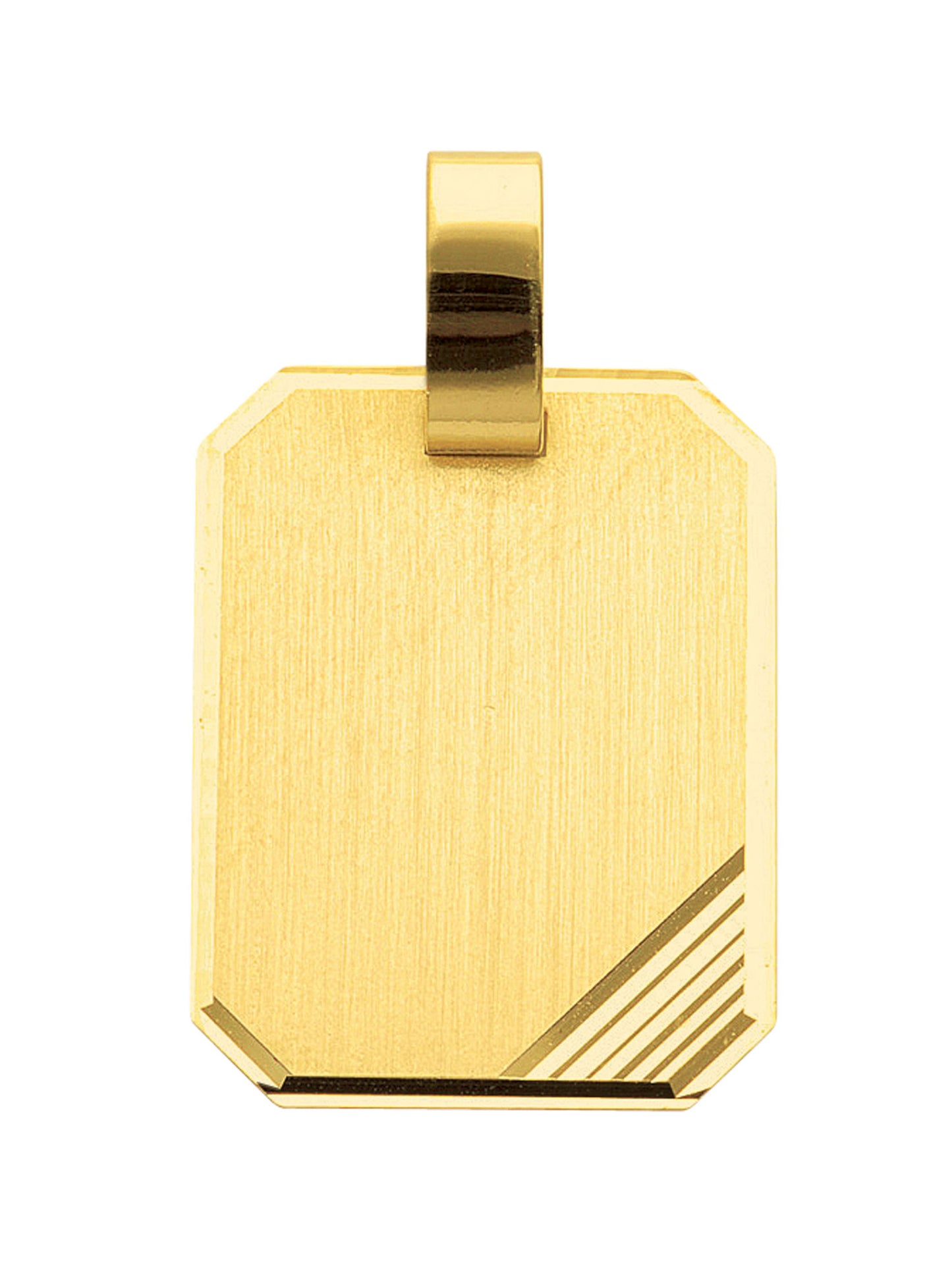 Adelia´s 585 Gold Gravurplatte Anhänger