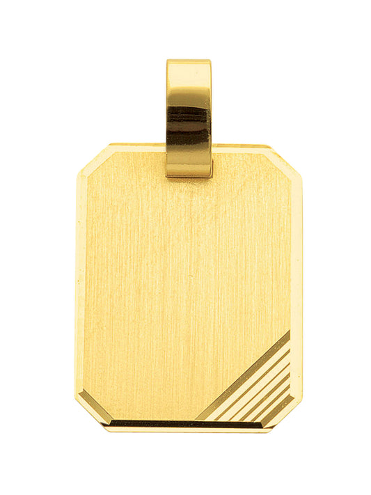 Adelia´s 585 Gold Gravurplatte Anhänger