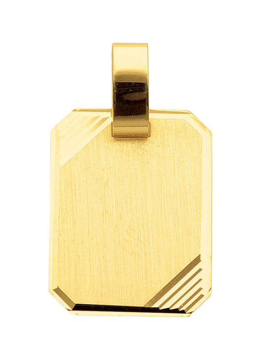 Adelia´s 585 Gold Gravurplatte Anhänger