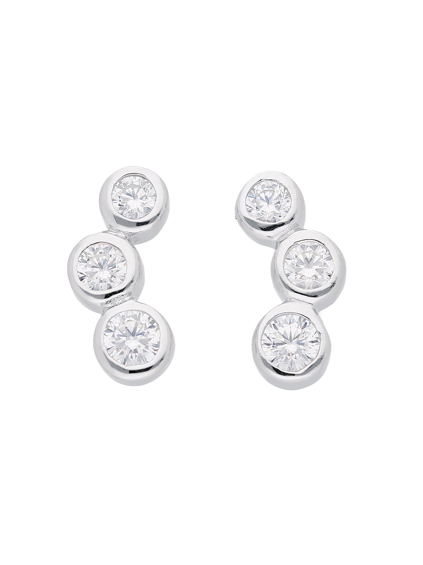 Adelia´s 925 Silber Ohrringe   Ohrstecker mit Zirkonia