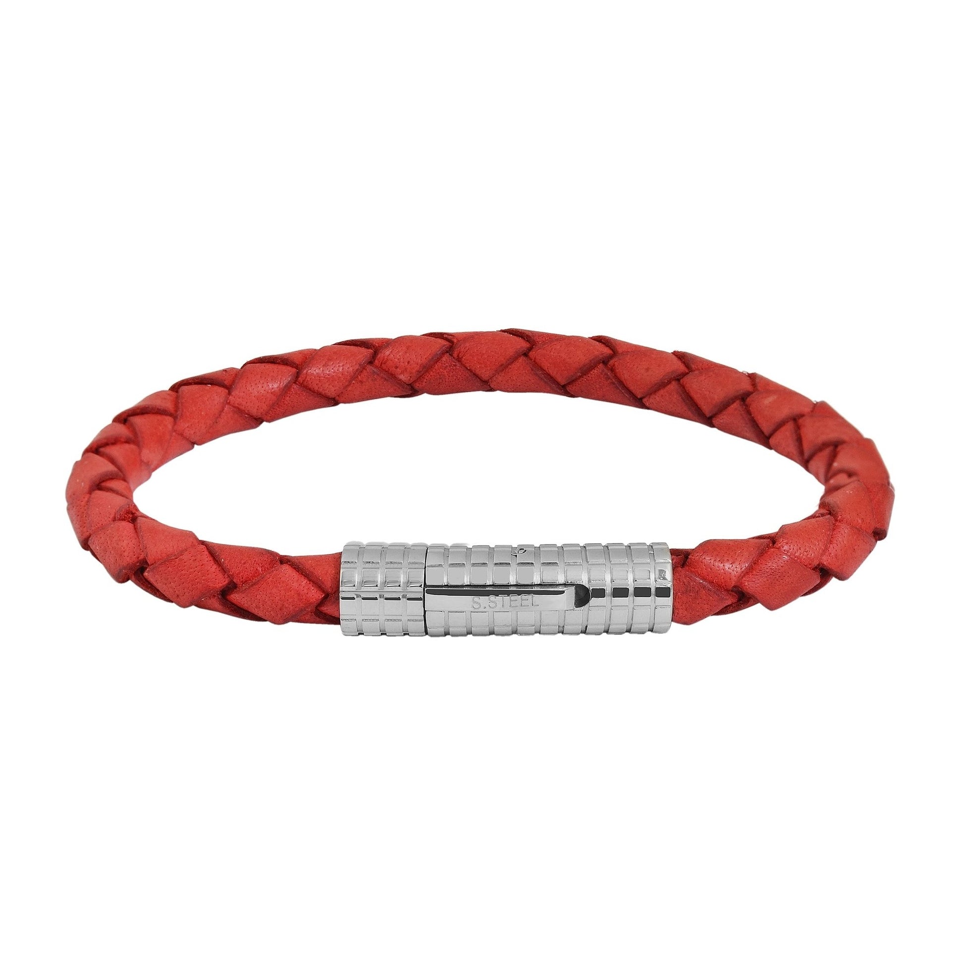 Unisex Armband – Armreif aus Leder 21 cm