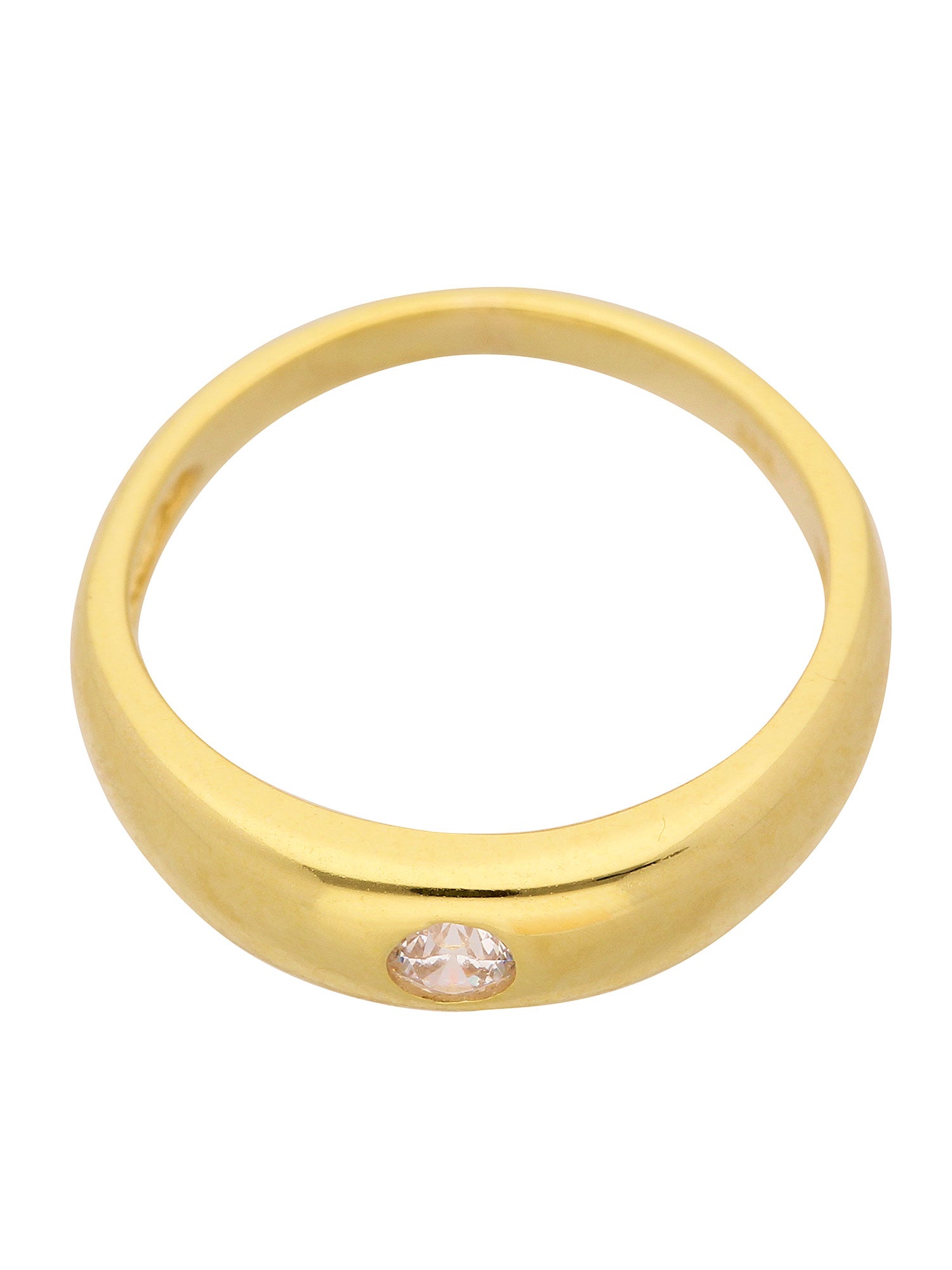 Adelia´s 585 Gold Anhänger Taufring mit Zirkonia Ø 11,2 mm