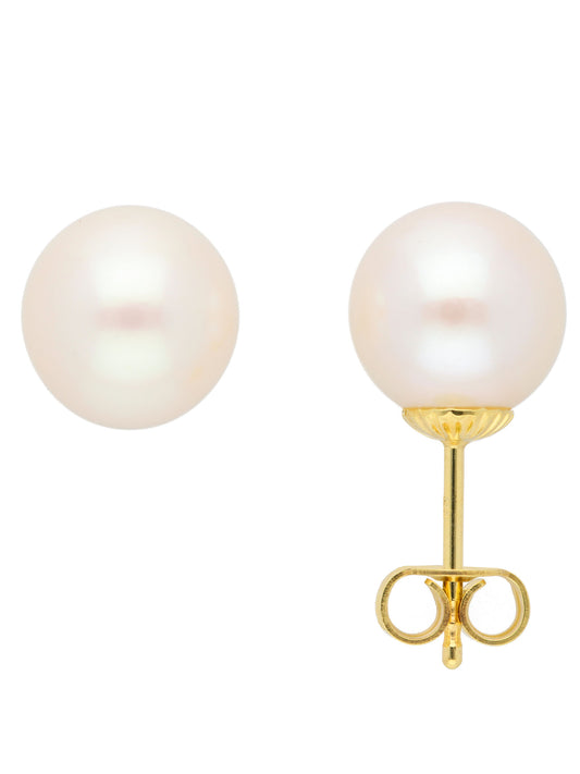 Adelia´s 585 Gold Ohrringe   Ohrstecker mit Süßwasser Zuchtperle