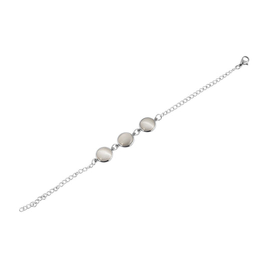 Damen Armband aus Edelstahl 20 cm