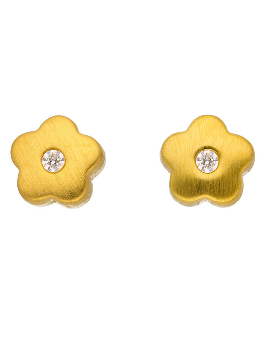 Adelia´s 333 Gold Ohrringe   Ohrstecker Blüte mit Zirkonia