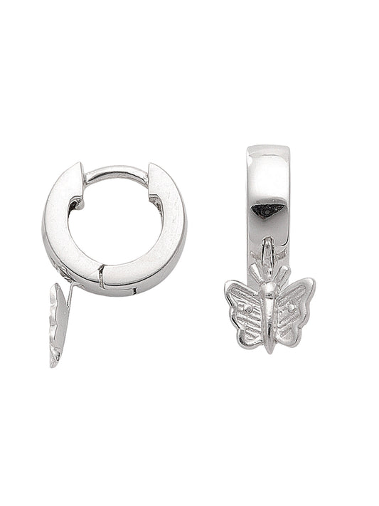 Adelia´s 925 Silber Ohrringe   Creolen Schmetterling Ø 10,9 mm