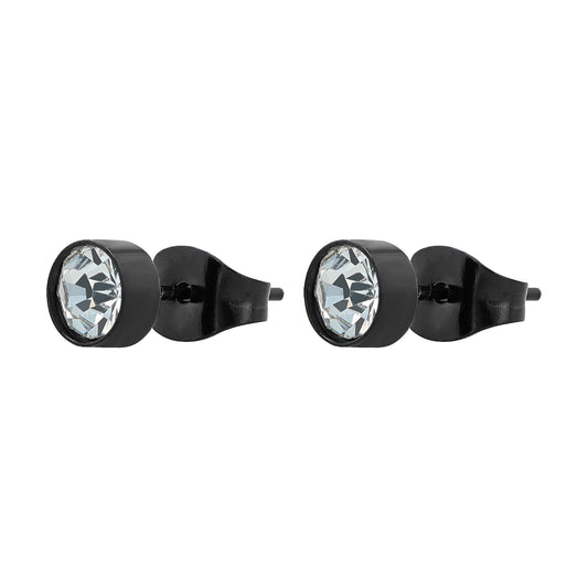 Unisex Ohrringe – Ohrstecker aus Edelstahl mit Strass Steinchen