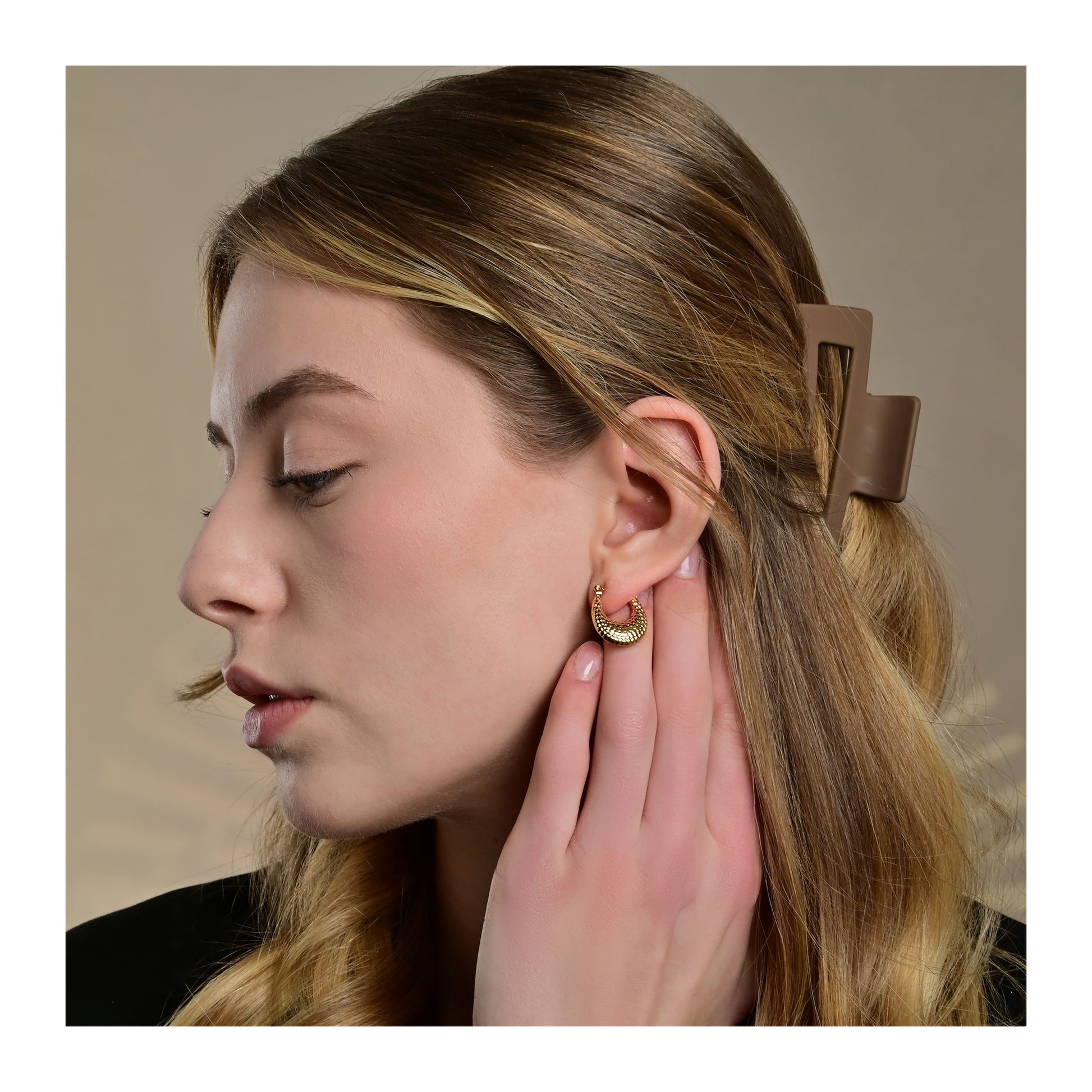 Damen Ohrringe – Creole aus Edelstahl