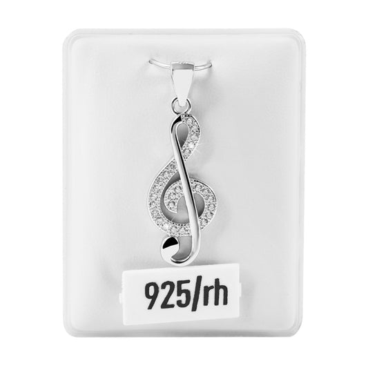 Damen Anhänger aus 925 Silber mit Zirkonia