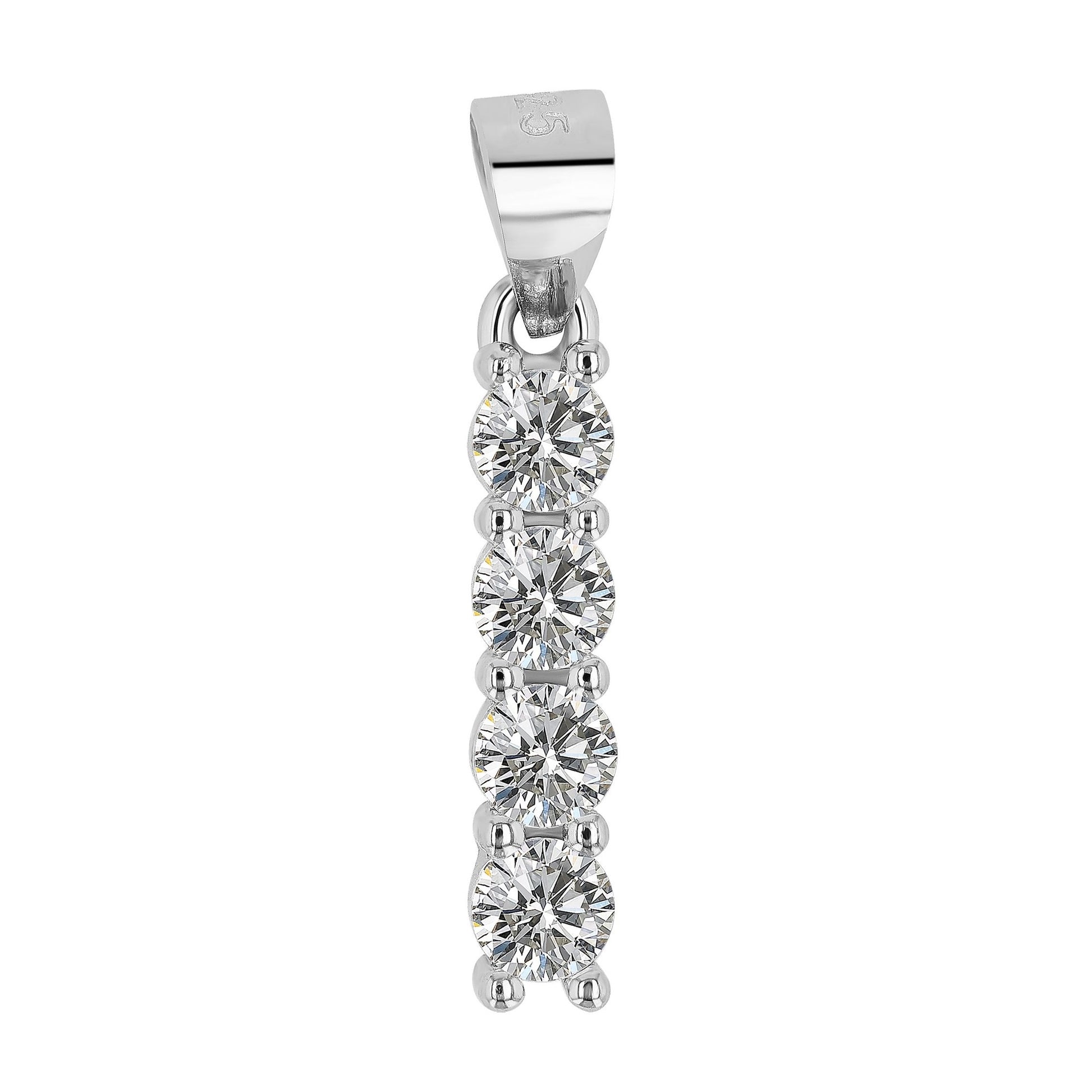 Damen Anhänger aus 925 Silber mit Zirkonia