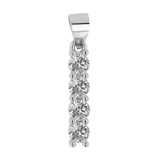 Damen Anhänger aus 925 Silber mit Zirkonia
