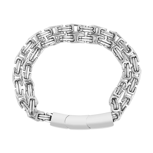 Herren Armband aus Edelstahl 19 cm