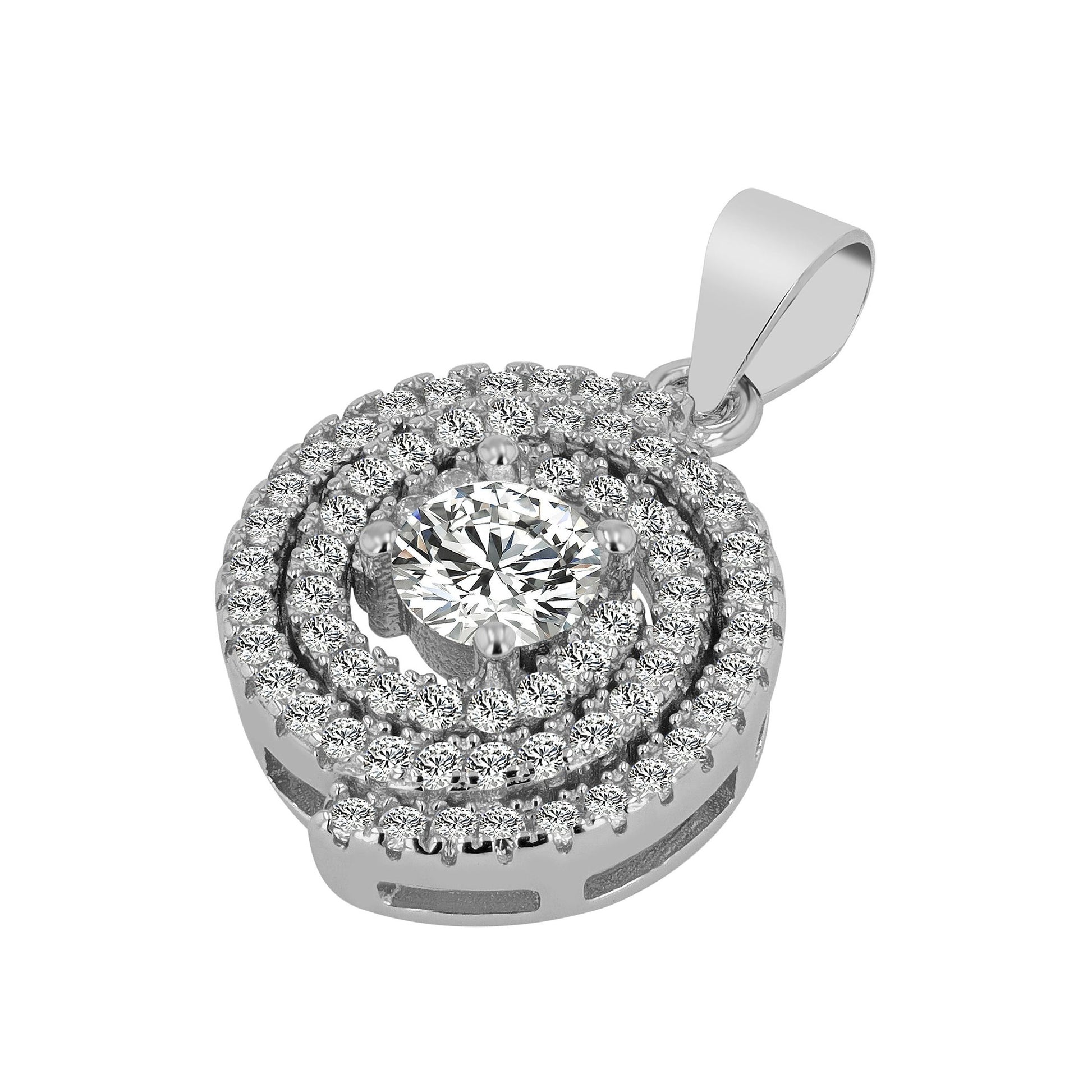 Damen Anhänger aus 925 Silber mit Zirkonia