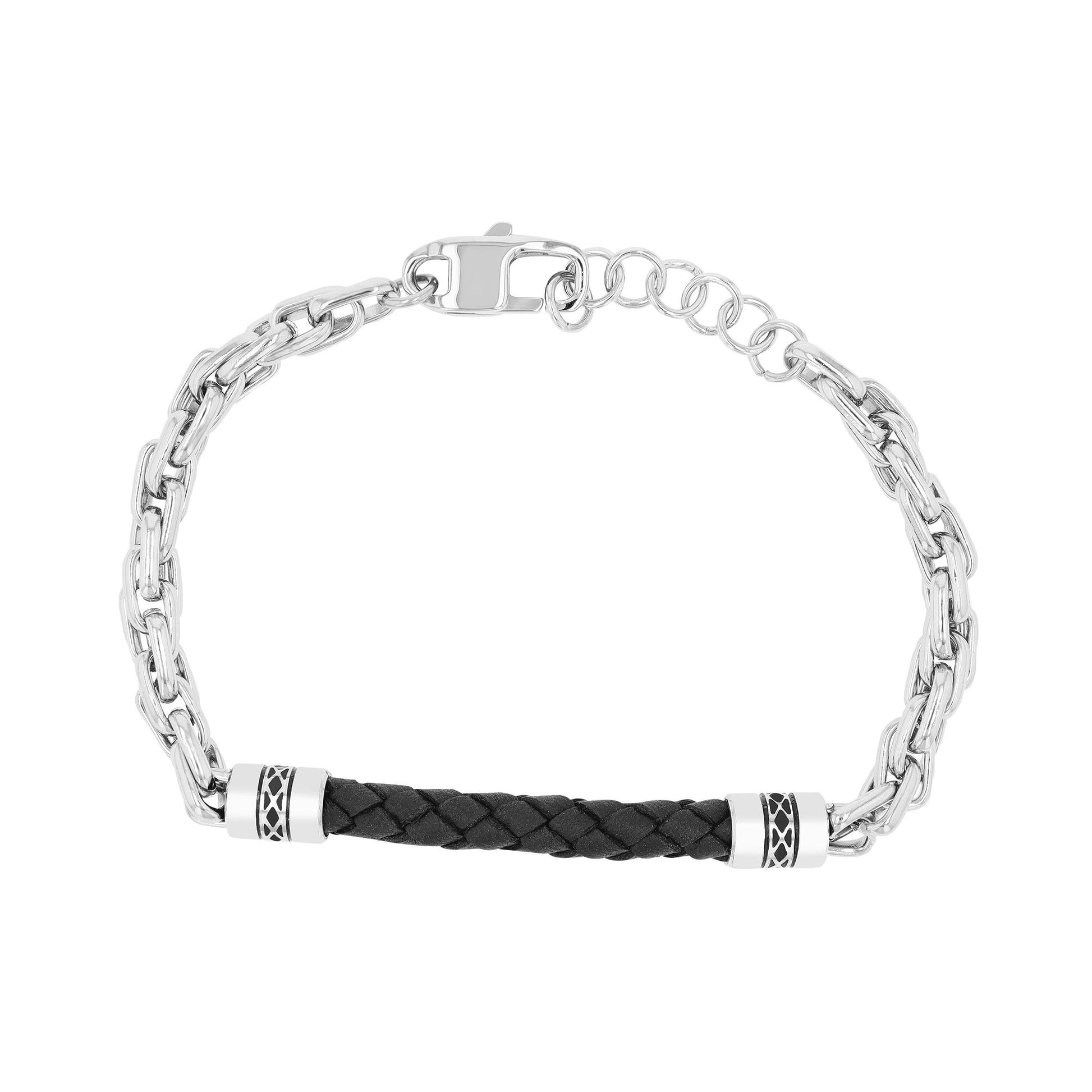 Herren Armband aus Edelstahl 19+3 cm