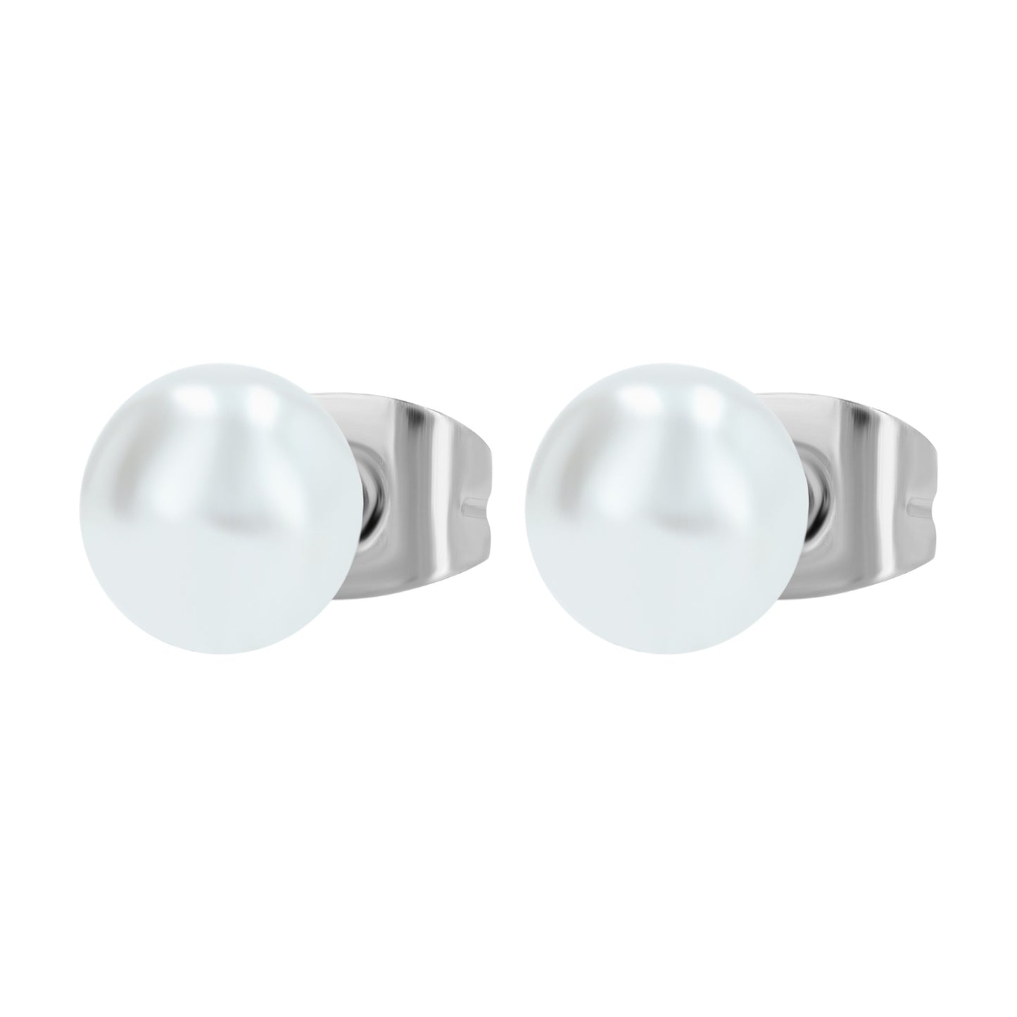 Damen Ohrringe – Ohrstecker aus Edelstahl mit Perle