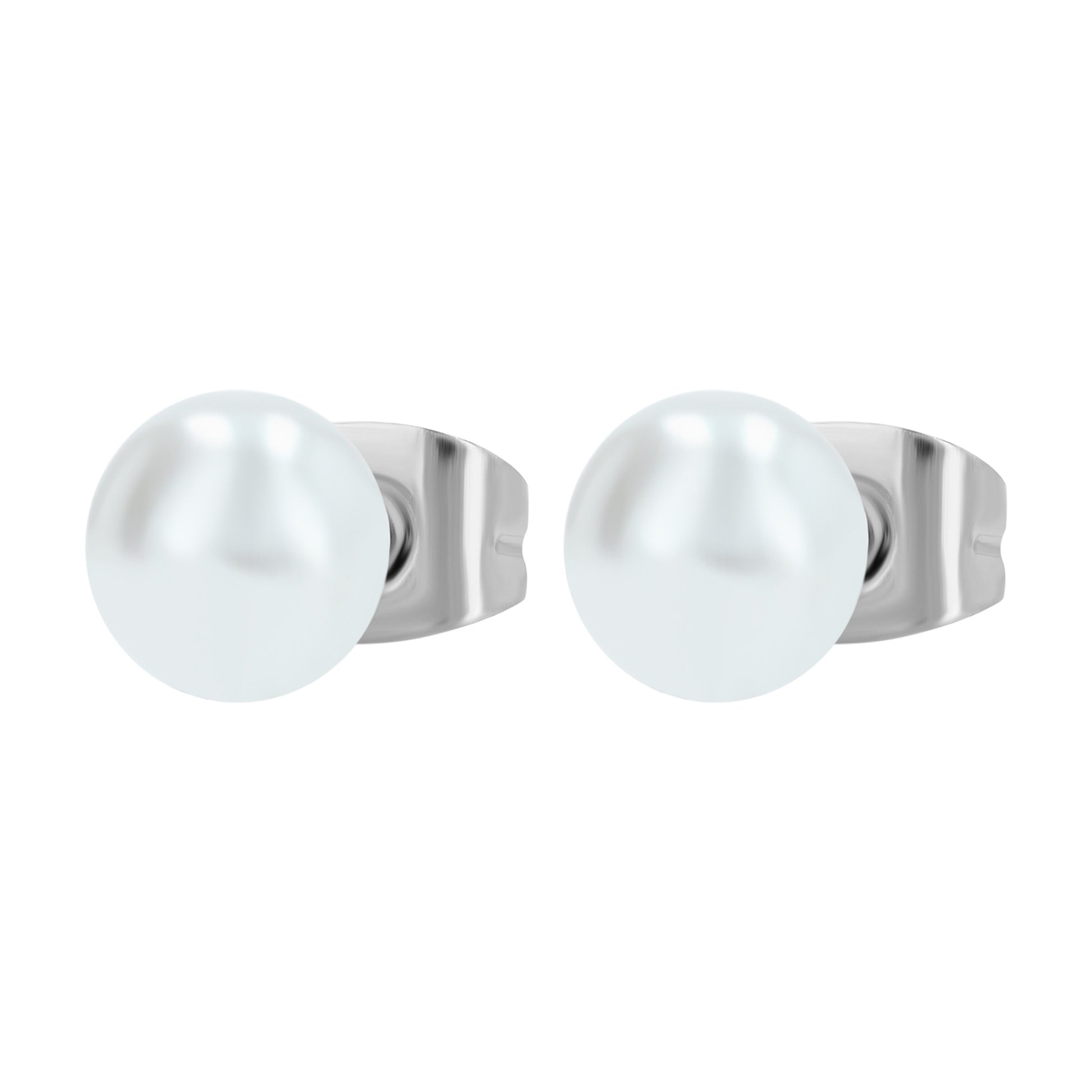Damen Ohrringe – Ohrstecker aus Edelstahl mit Perle