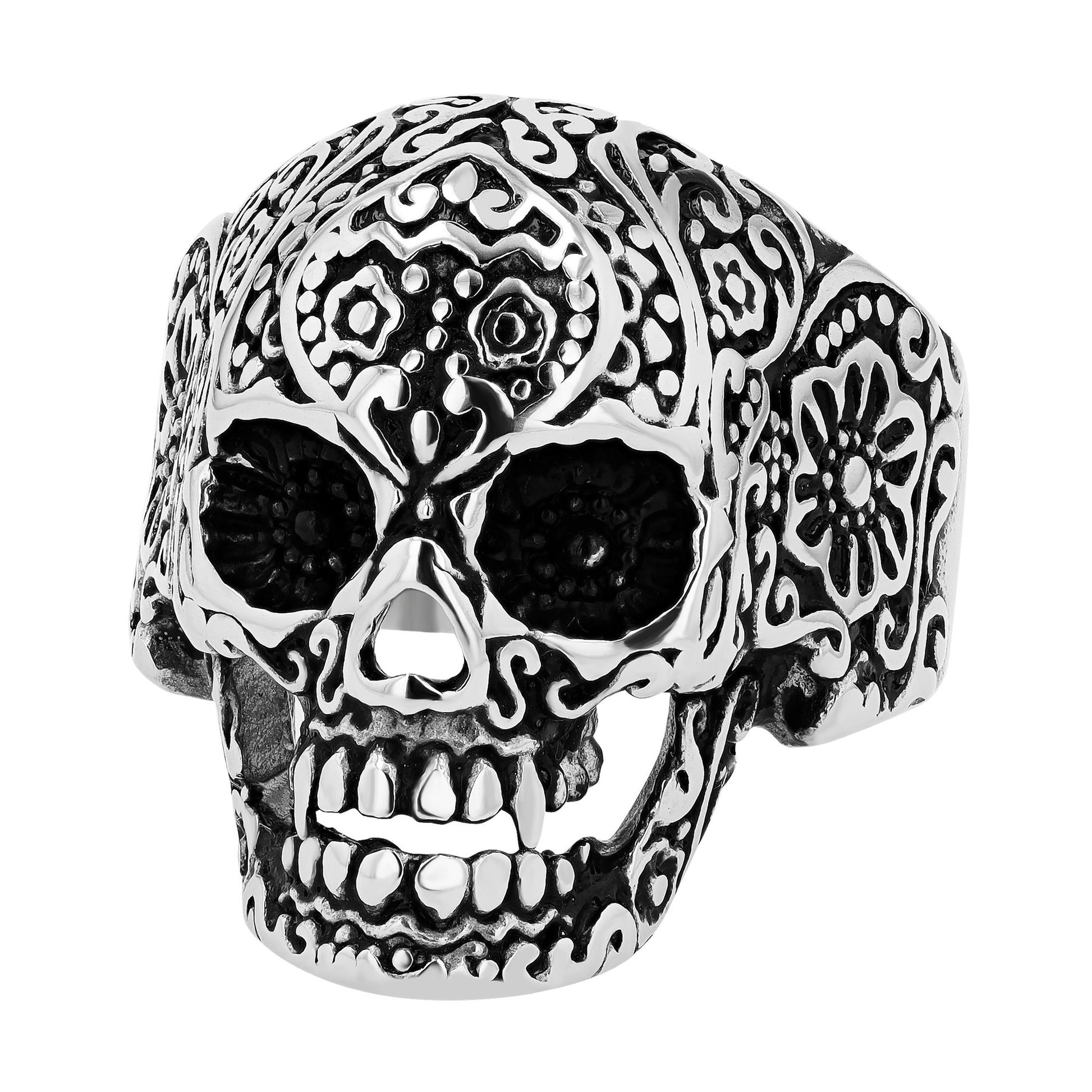 Herren Ring Totenkopf aus Edelstahl
