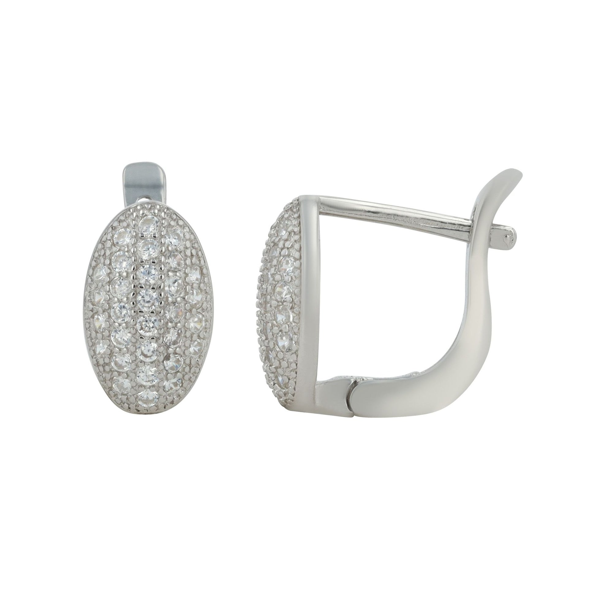 Damen Ohrringe – Klappcreole aus 925 Silber