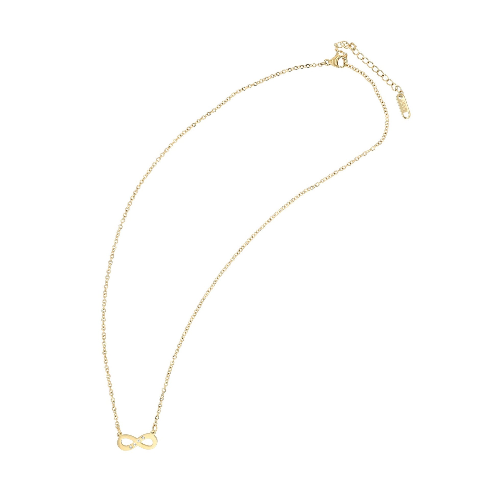 Damen Halskette – Unendlichkeitszeichen aus Edelstahl 43 cm