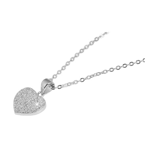 Damen Halskette mit Anhänger – Herz aus 925 Silber